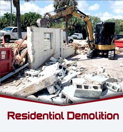 Residential home is being demolished